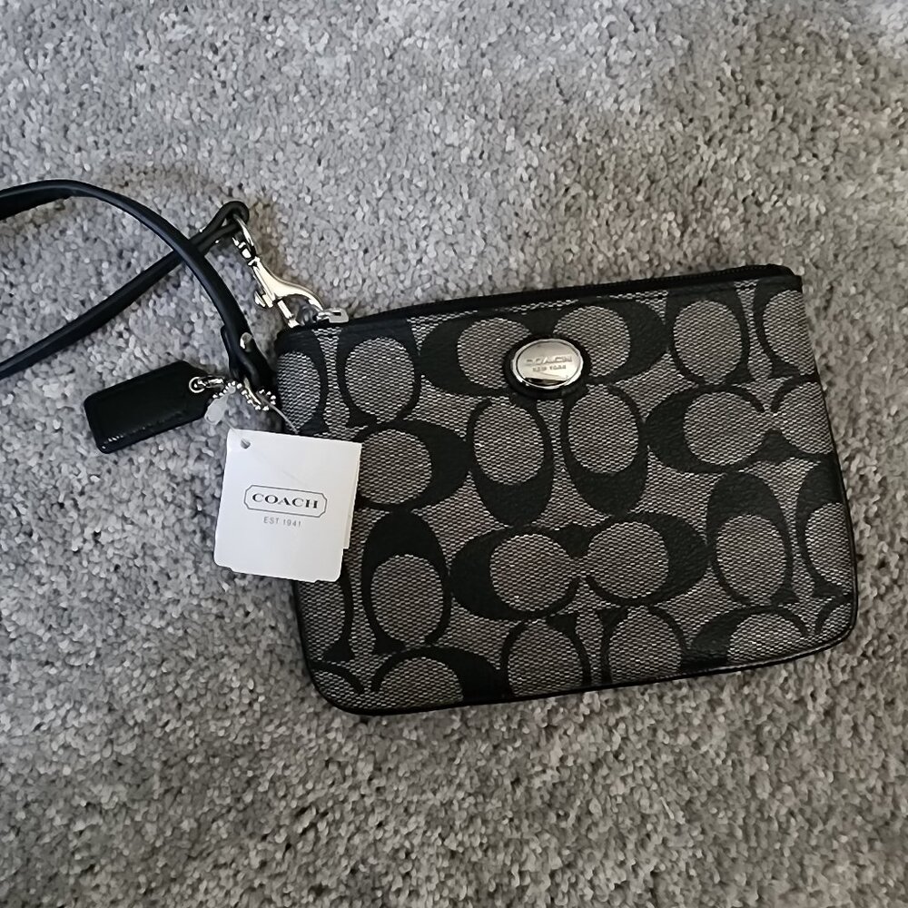 Black Coach Wristlet